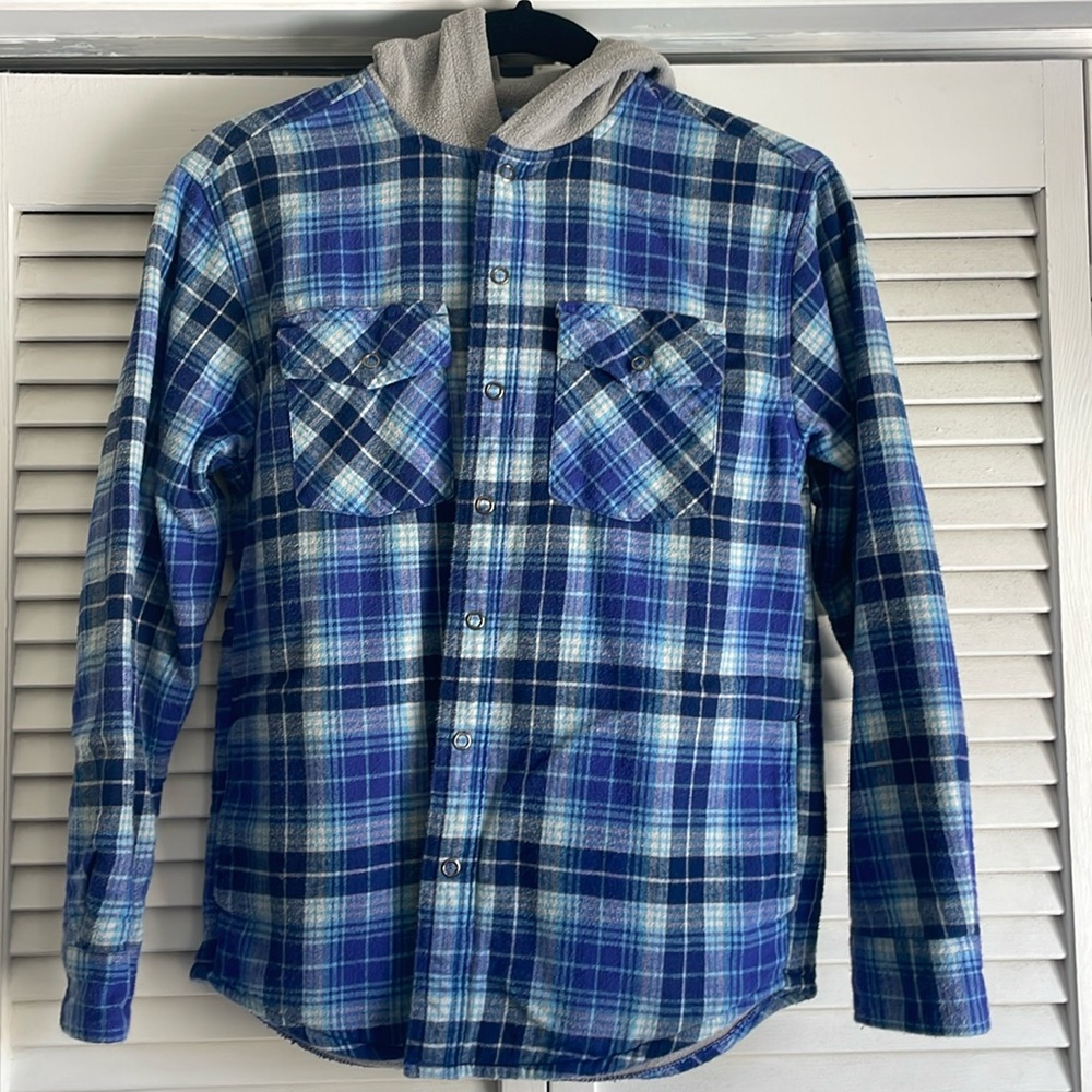 L.L. Bean Fleece Lined Flannel Shirt, Hooded